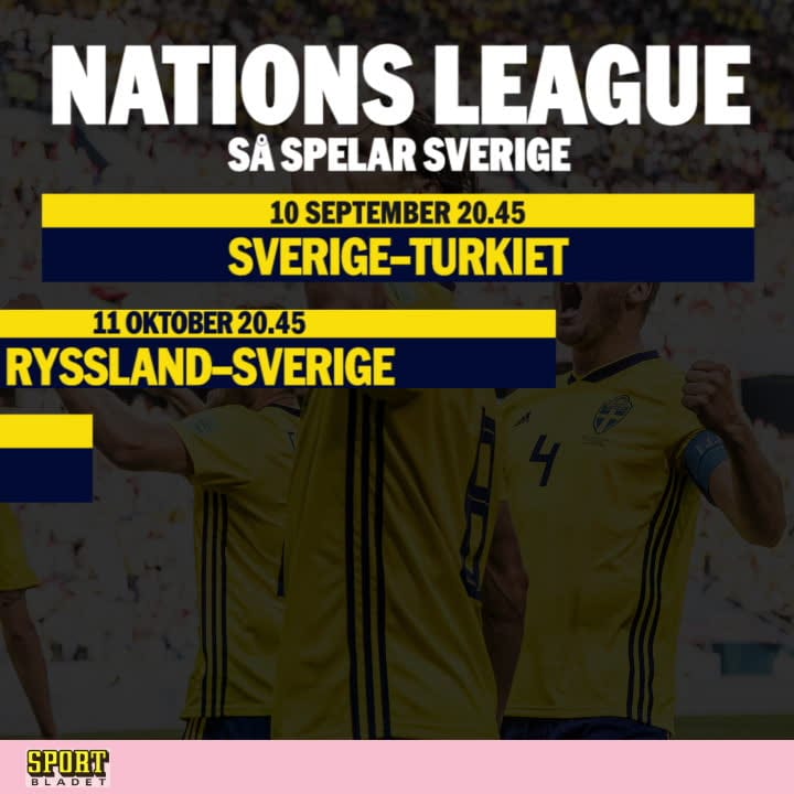 Sveriges matcher i Nations League