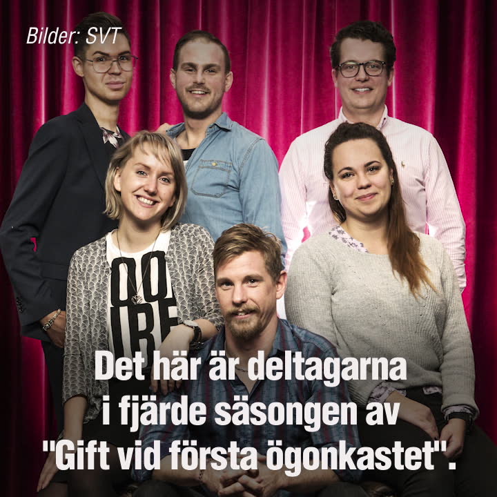 Här är deltagarna i ”Gift vid första ögonkastet"