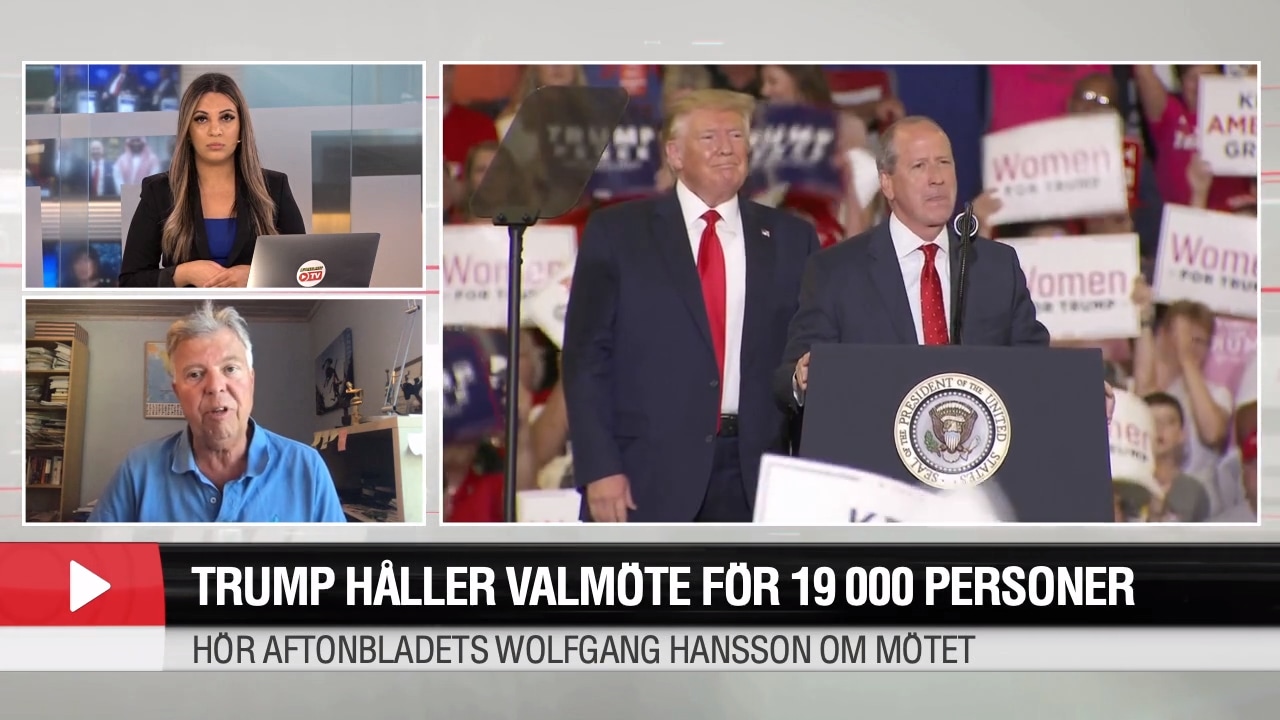 Trump håller valmöte för 19 000 personer
