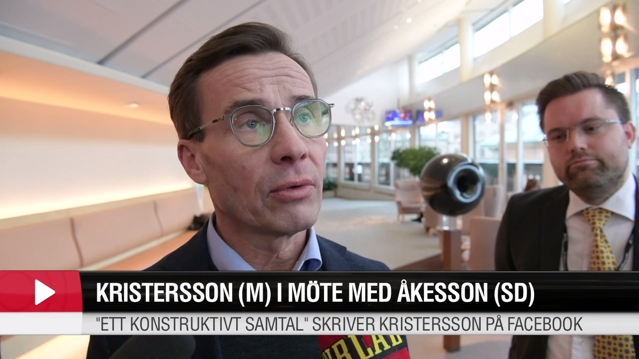 Hör Kristersson (M) om mötet med Åkesson (SD)