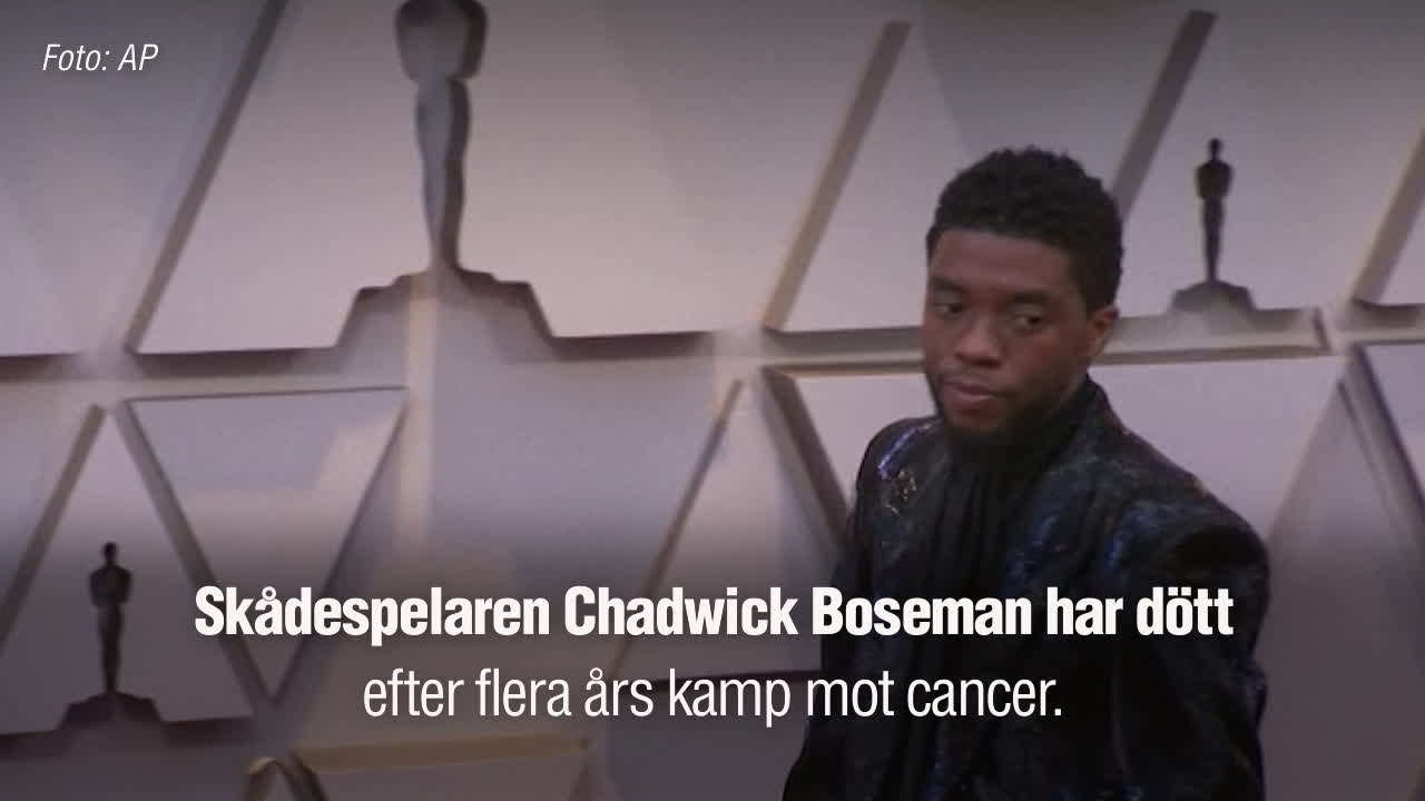 Skådespelaren Chadwick Boseman har dött efter flera års kamp