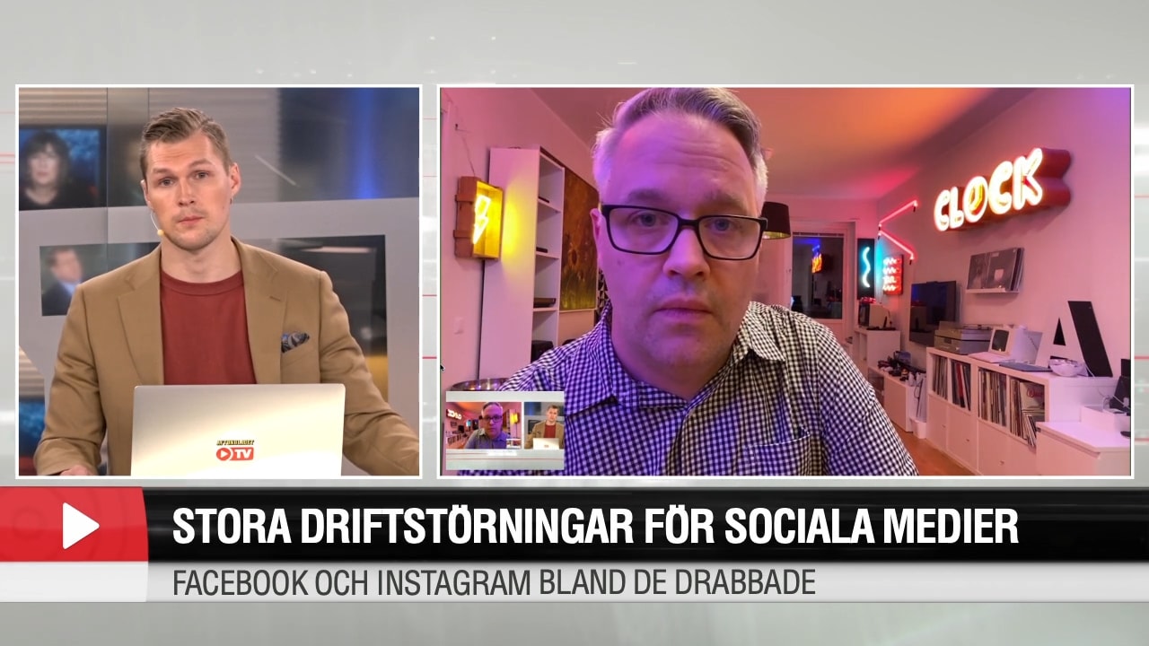 Internetexperten om driftstörningarna: ”Är nog ganska jobbigt att arbeta på Facebook just nu”