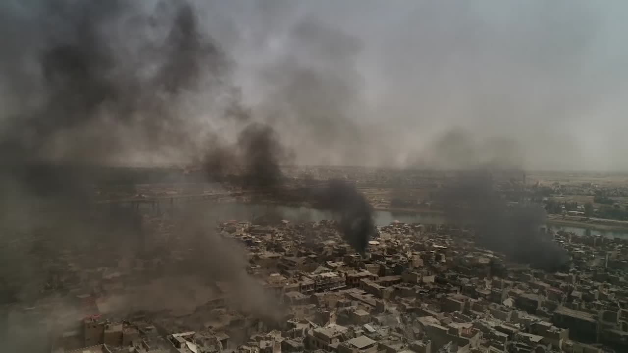 Bilderna visar förödelsen i Mosul