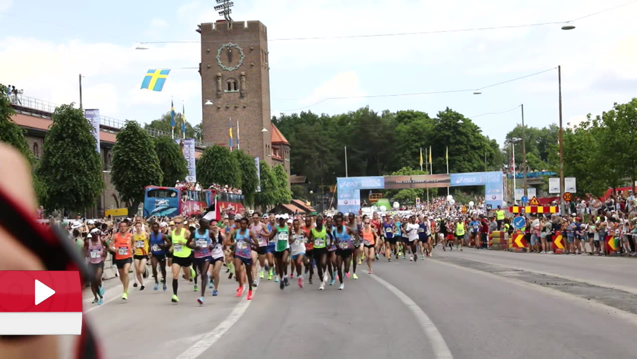 Stockholm marathon i högsommarvärmen