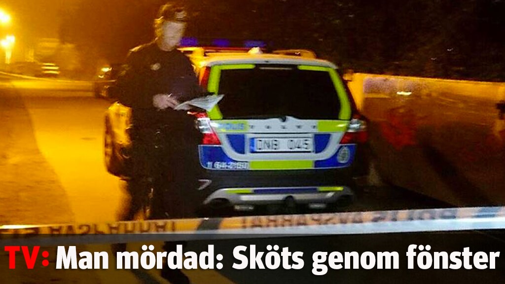 Man mördad: ’Sköts genom fönsterrutan’