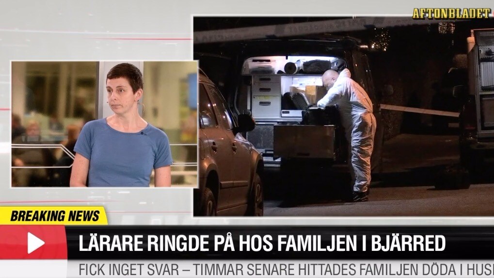 Lärare ringde på hos familjen i Bjärred