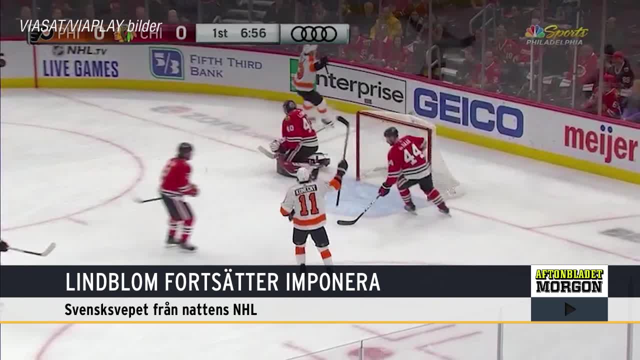 Lindblom fortsätter imponera i Flyers