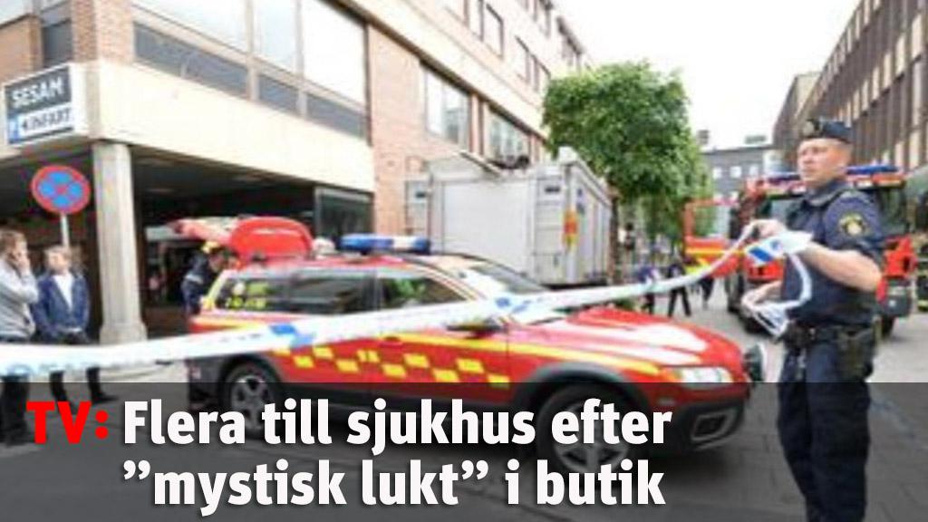 Flera till sjukhus efter ”mystisk” lukt