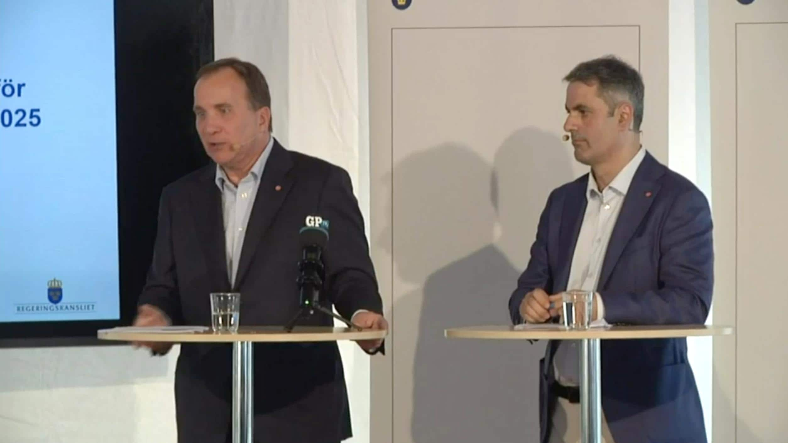 Socialdemokraternas dag – Löfven höll presskonferens i Almedalen