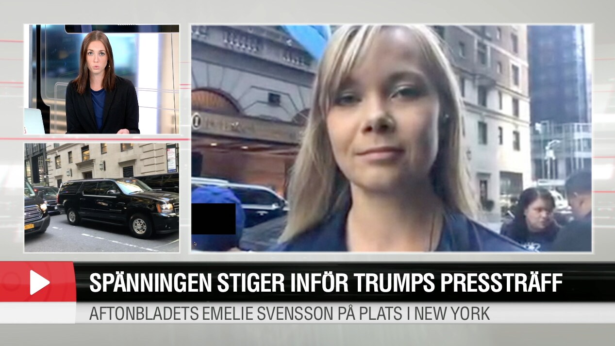 Spänningen stiger inför Trumps pressträff