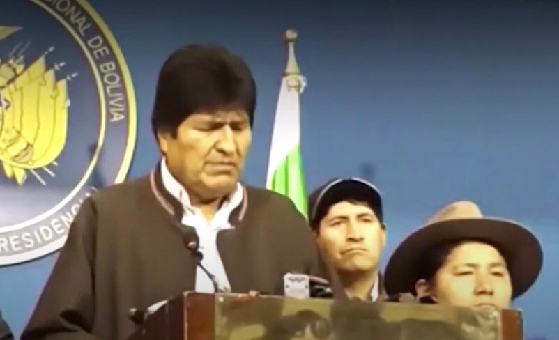 Bolivias president avgår