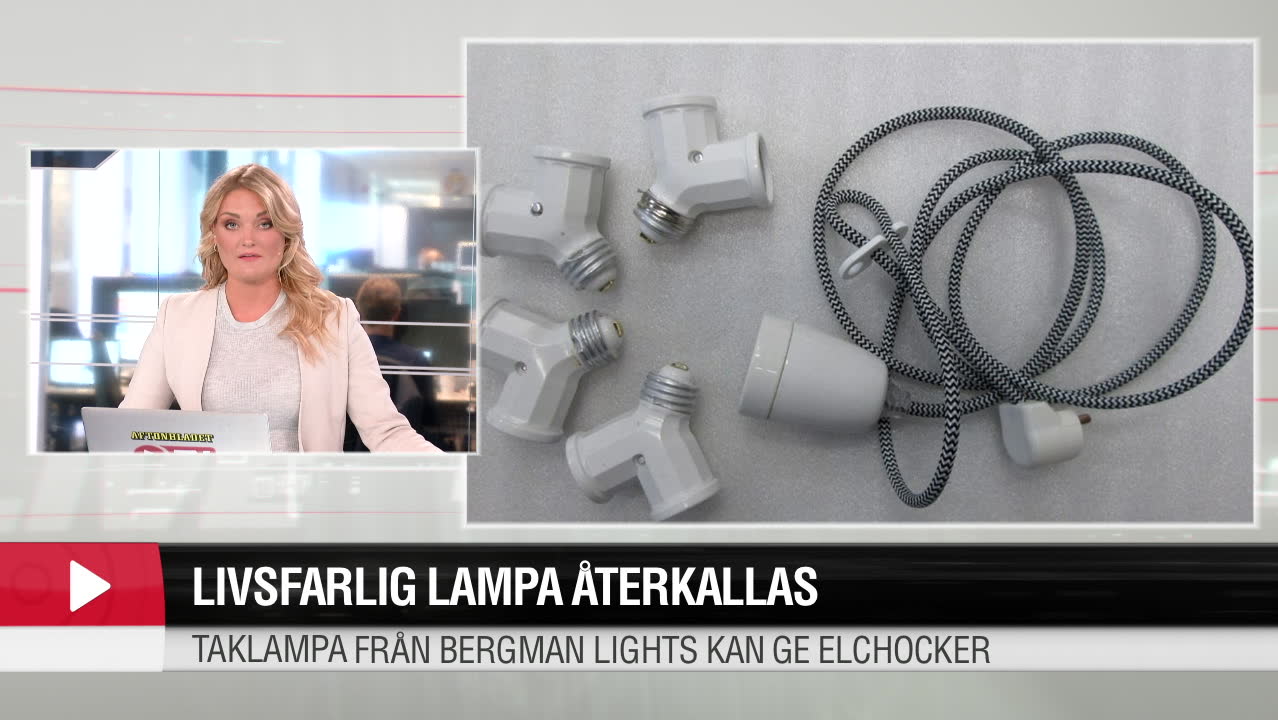 Livsfarlig lampa återkallas