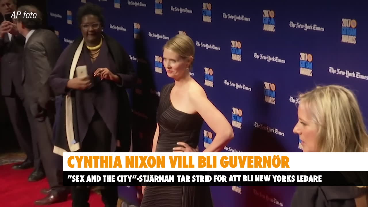 Cynthia Nixon vill bli guvernör