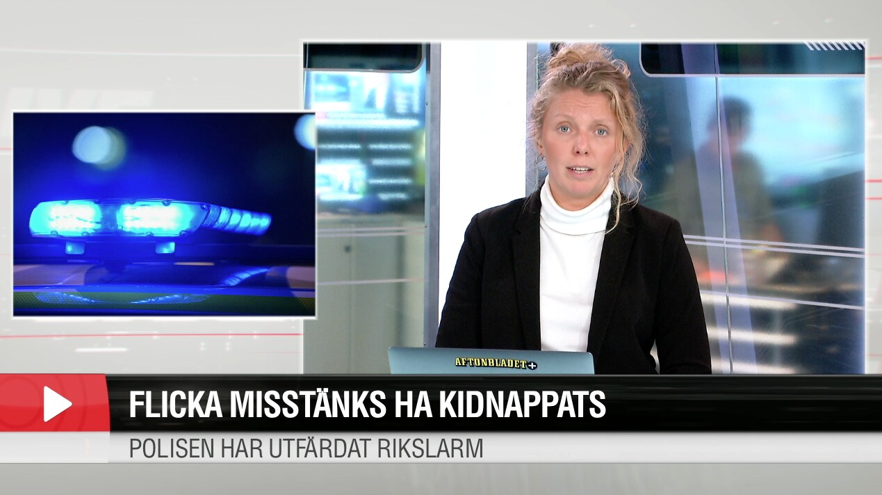 Flicka misstänks ha kidnappats
