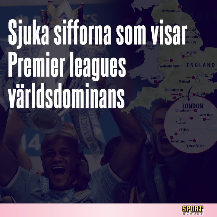 Siffrorna som visar Premier leagues överlägsenhet