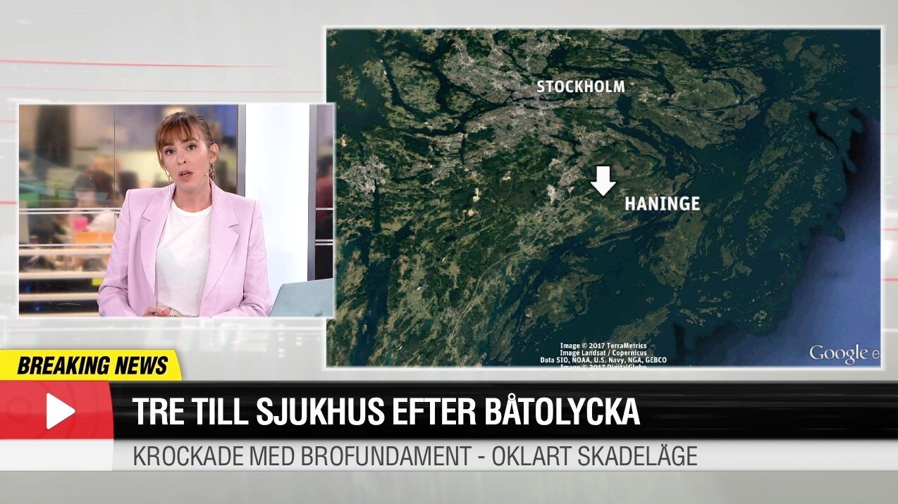 Tre till sjukhus efter båtolycka