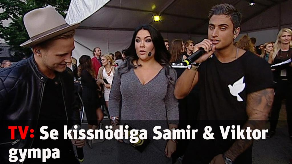 Se kissnödiga Samir & Viktor gympa