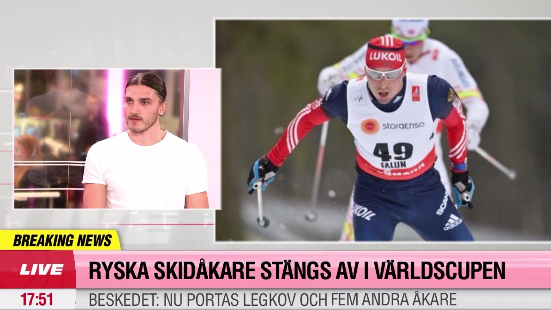 Sex ryska skidåkare stoppas i världscupen