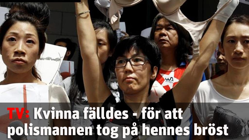 Kvinna fälldes - för att polismannen tog på hennes bröst