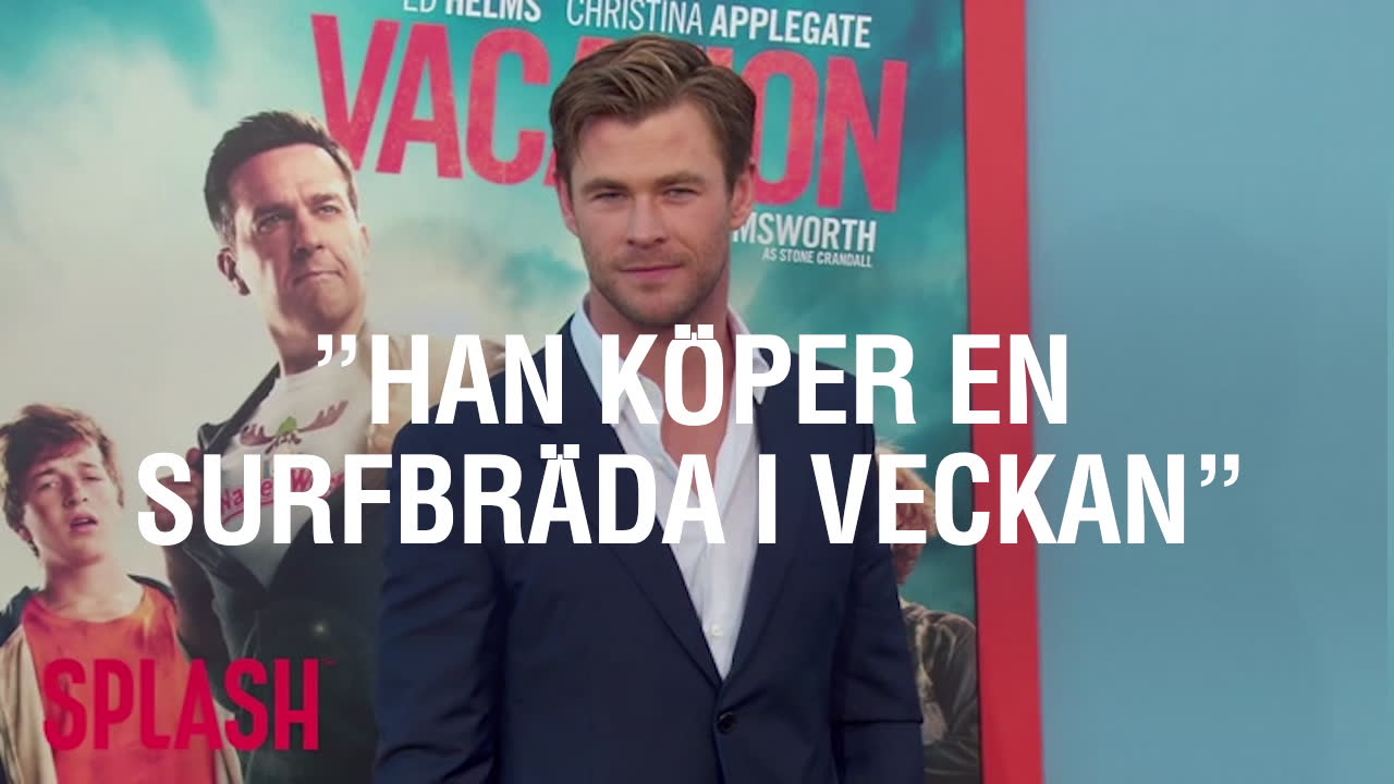 Stjärnan köper en surfbräda - i veckan