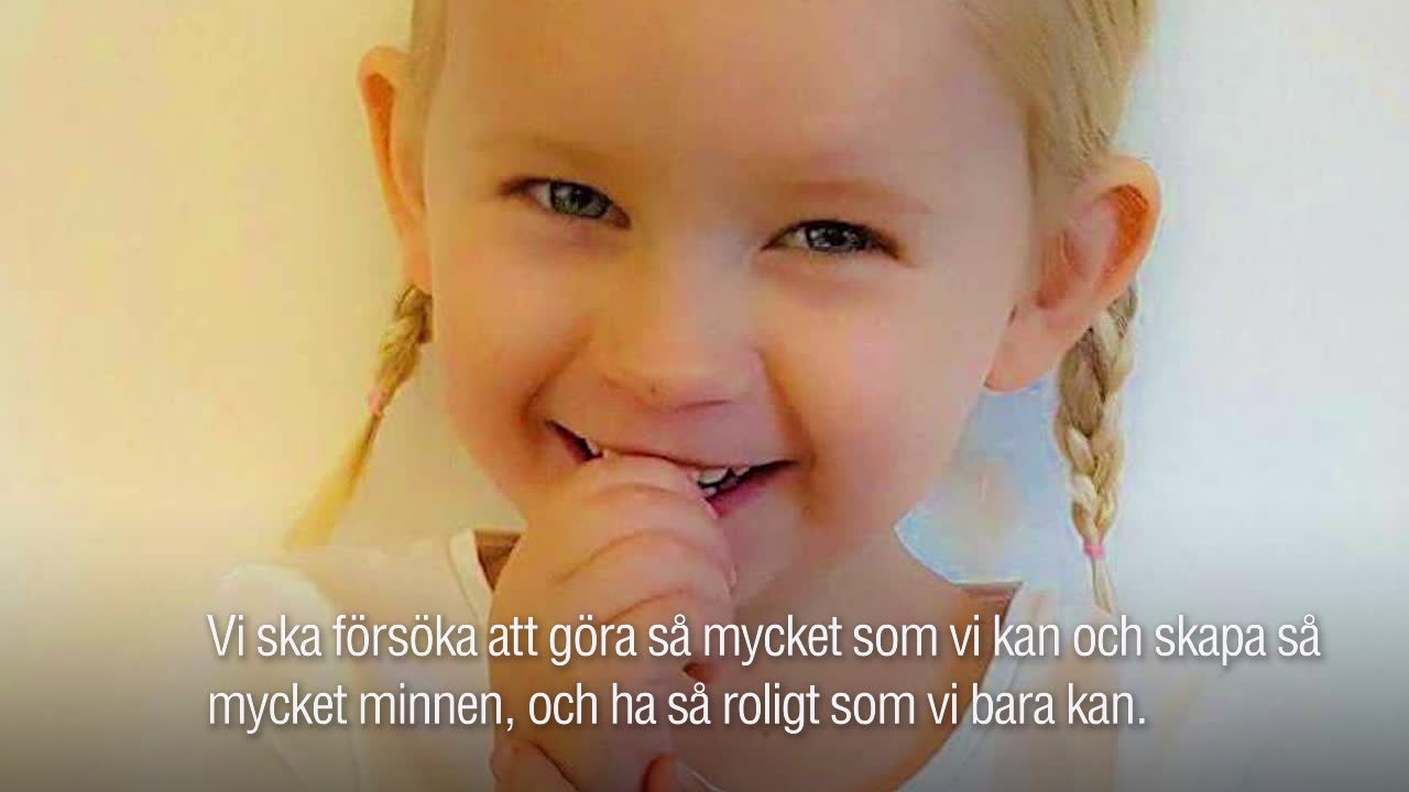 Saga, 4, har obotlig cancer – hennes dröm är att få flyga flygplan