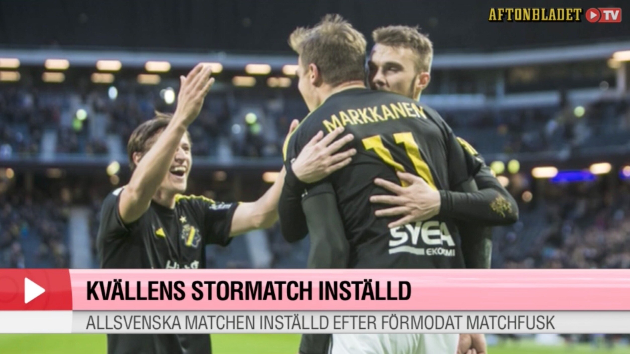 Toppmatchen mellan IFK och AIK inställd efter misstänkt matchfusk