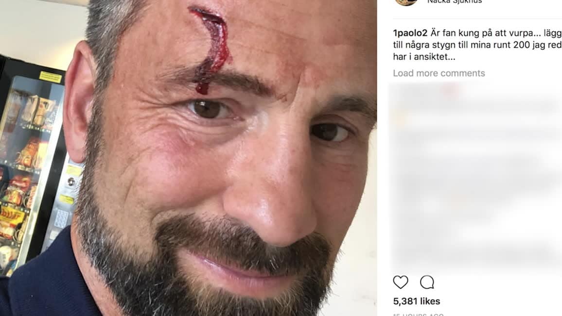 Paulo Roberto i blodig olycka