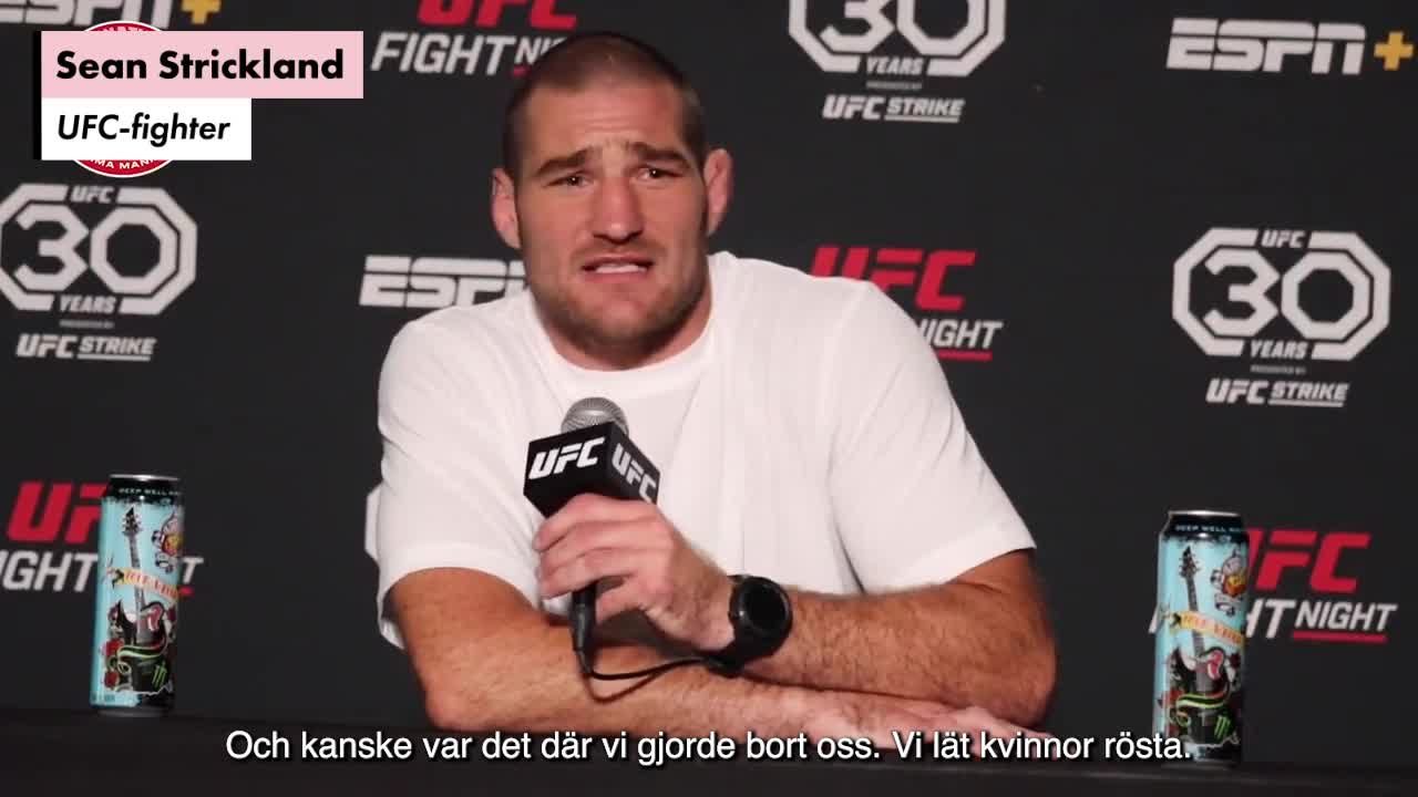 UFC-stjärnans bisarra uttalande: "Vi skulle inte låtit kvinnor rösta..."