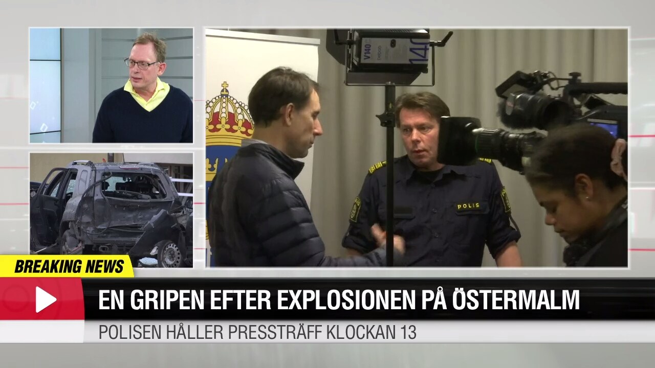 En person gripen efter explosionen på Östermalm