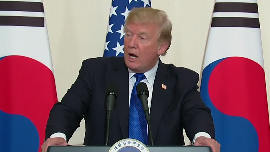 Trump om Nordkorea: "Kom till förhandlingsbordet"