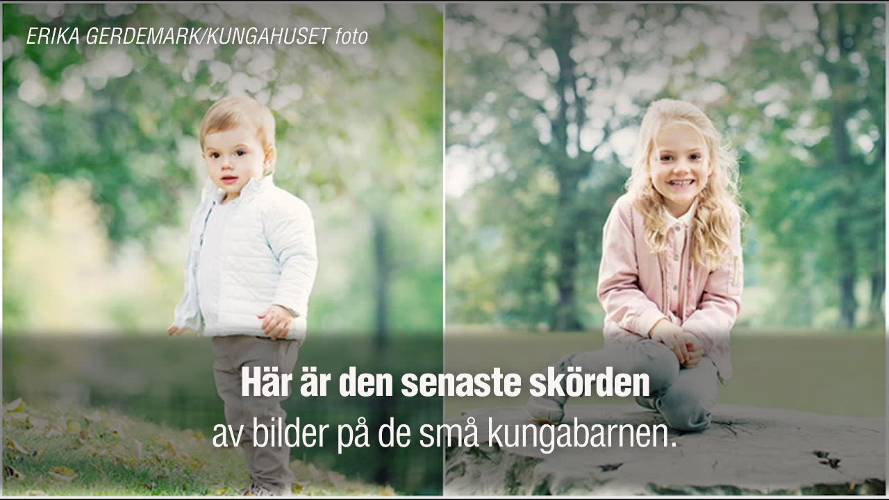 Här är nya bilderna på prinsessan Estelle och Prins Oscar