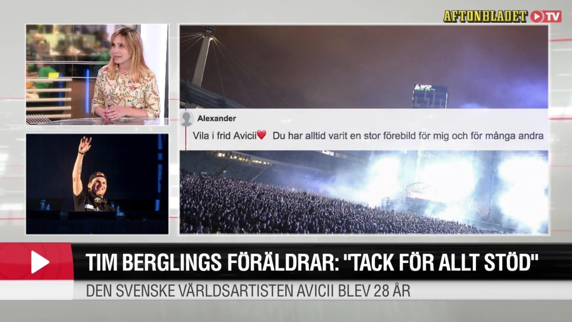 Tim Berglings föräldrar: "Tack för allt stöd"