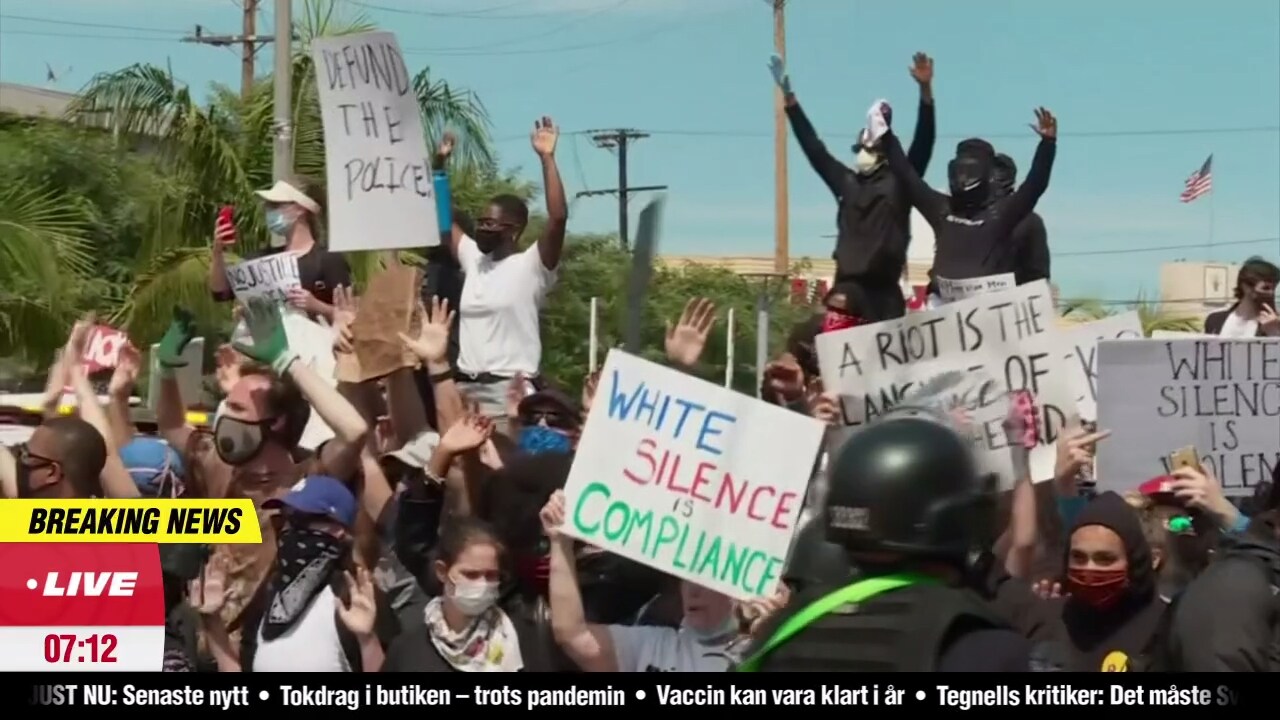 Hör Aftonbladets reportrar på plats i New York och Los Angeles om upploppen i USA