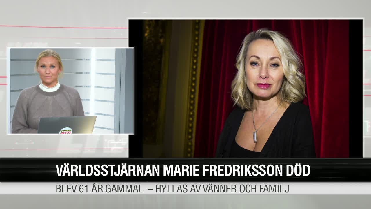 Artisten Louise Hoffsten om Marie Fredrikssons död