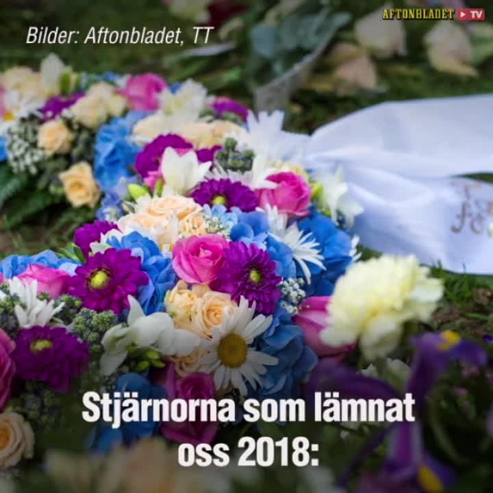 Kända profilerna som lämnat oss under 2018