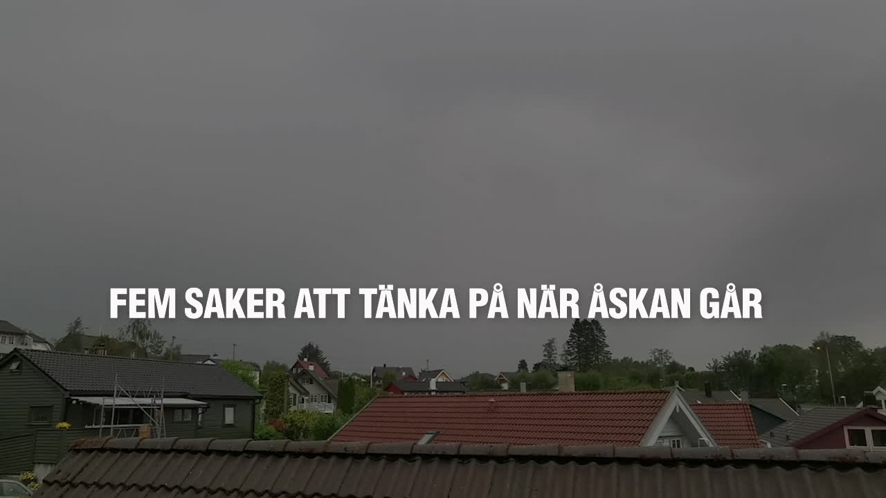 Håll dig säker när åskan går