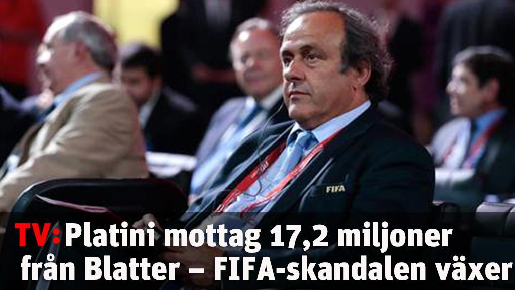 Misstänkt muta från Blatter till Platini