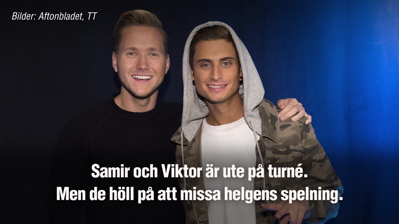 Samir och Viktor tog livbåt till finlandsfärja