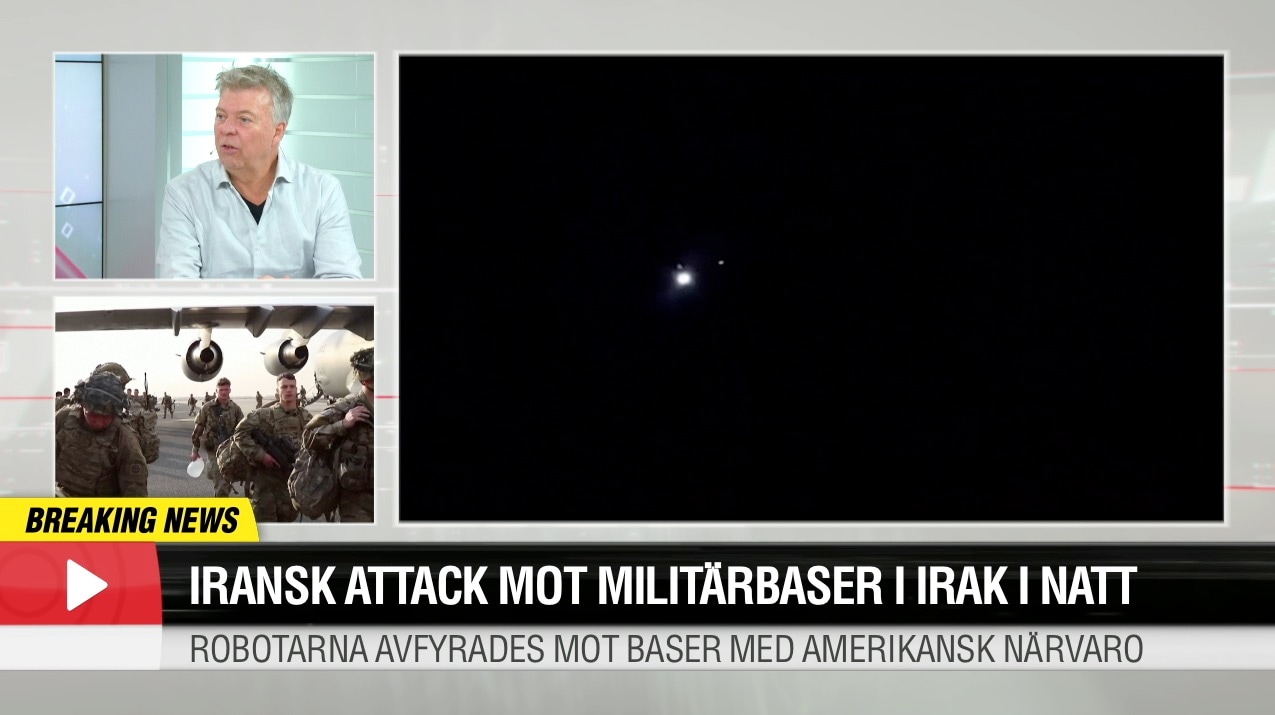 Iransk attack mot militärbaser
