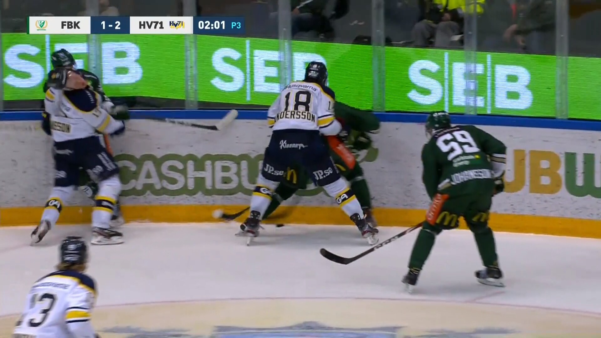 Här får Färjestadsspelaren matchstraff – se situationen