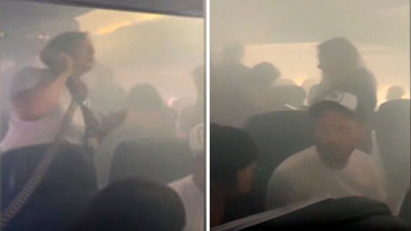 Rökfyllt flygplan tvingades nödlanda i Spanien