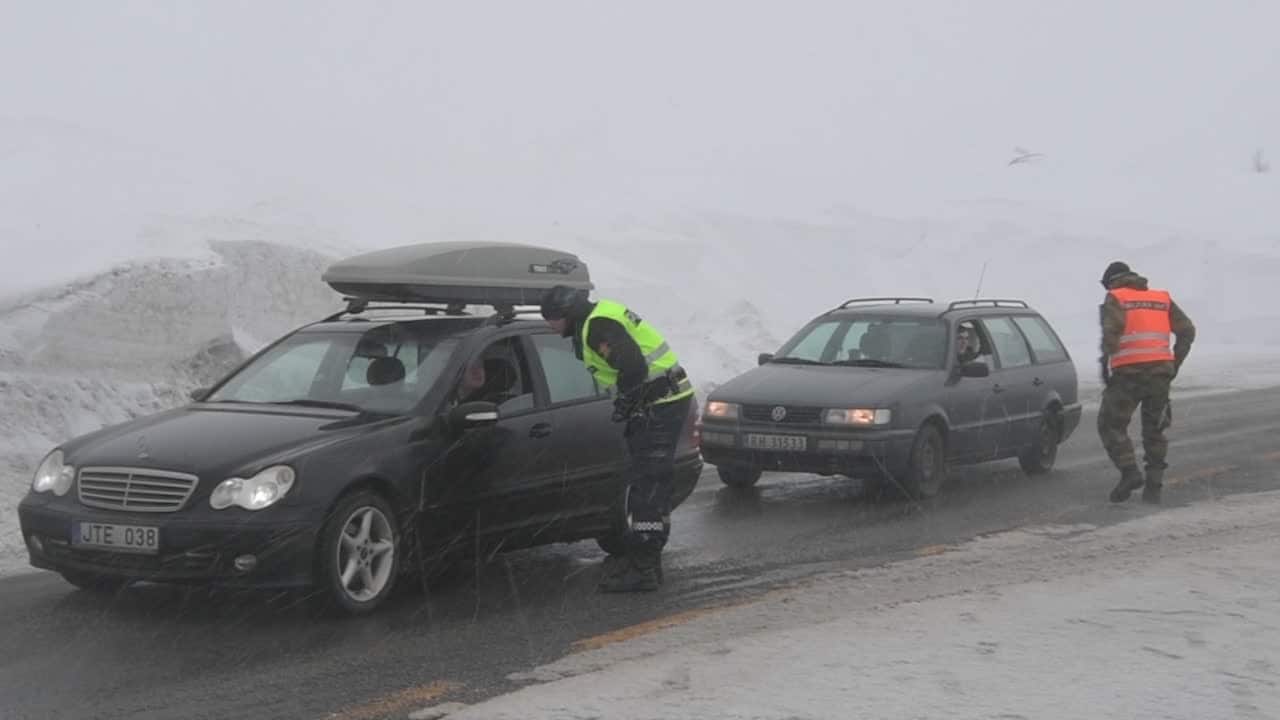 Här vaktas norska gränsen av polis och militär