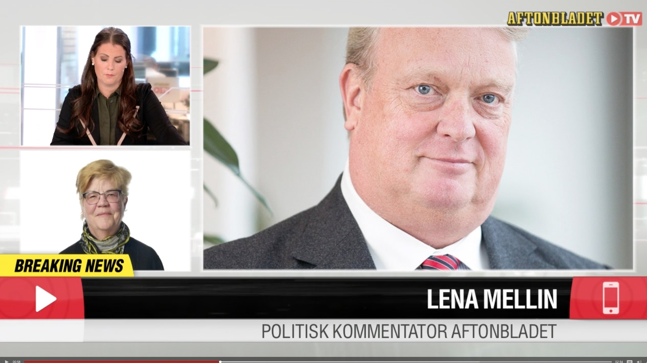 Lena Mellin om Mikael Odenbergs kandidatur