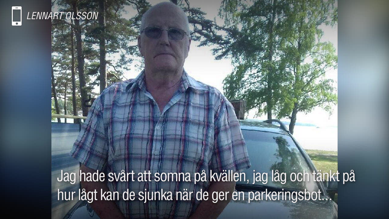 Lennart, 77, fick parkeringsbot – under begravning