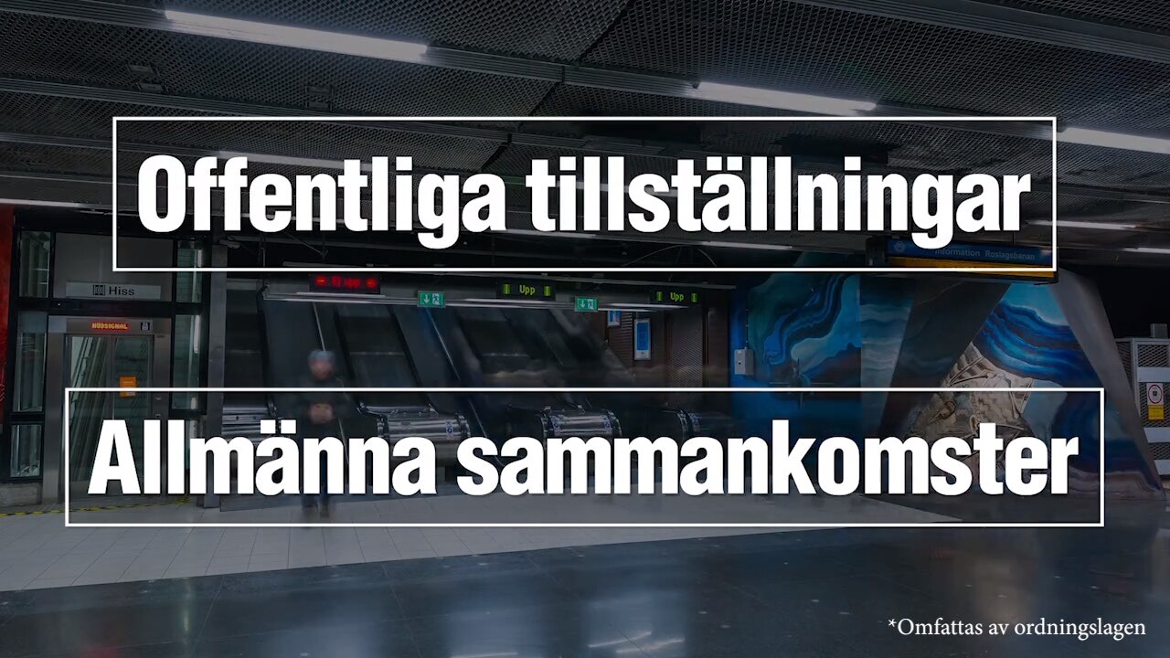 Nya förbudet mot sammankomster över 50 personer – så funkar det