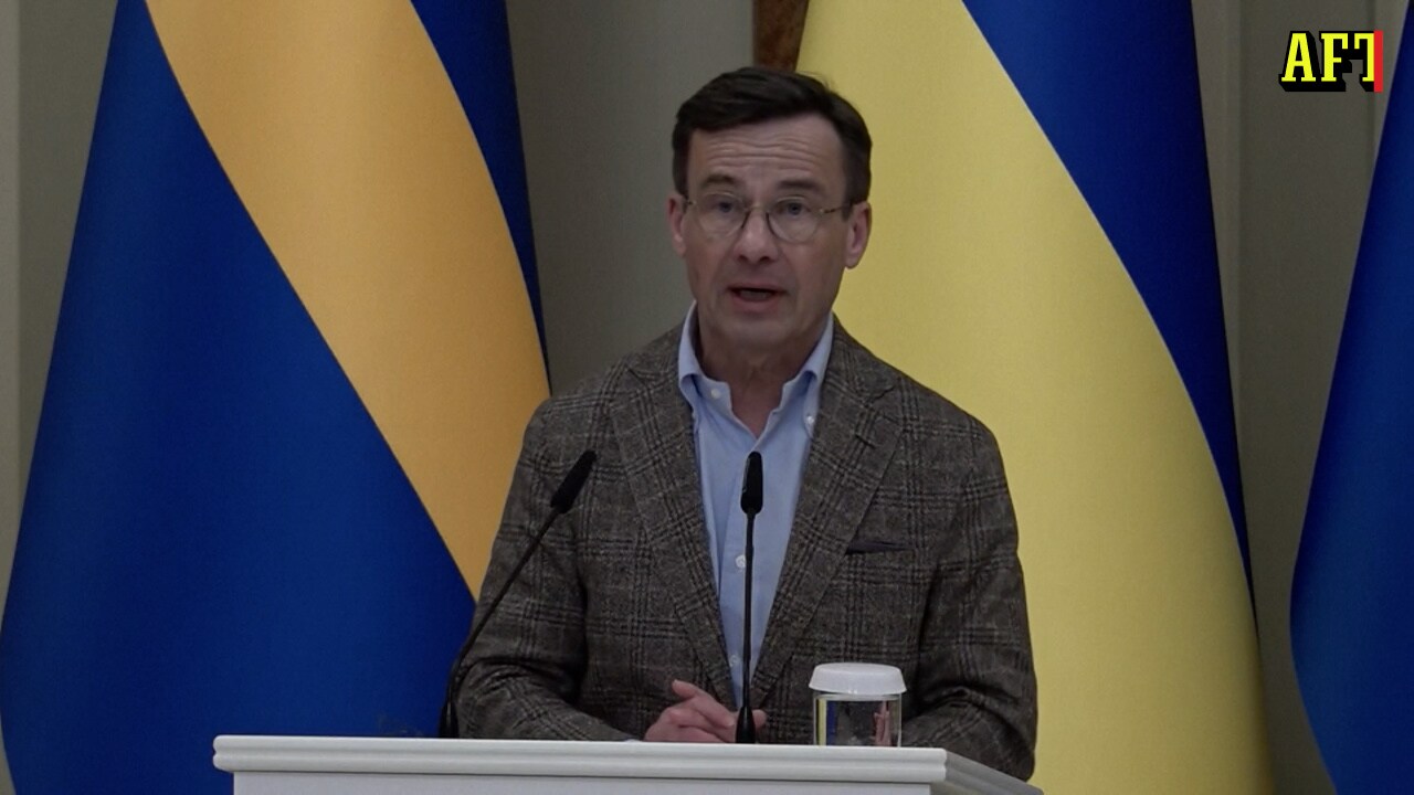 Kristersson efter mötet med Zelenskyj: ”Er fredsplan behöver starkt stöd”