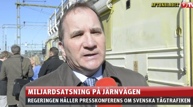 Stefan Löfven om tågsatsningen