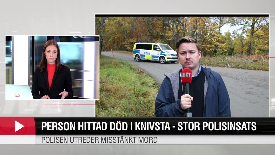 Person hittad död i Knivsta - stor polisinsats