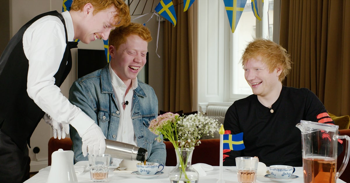 Mauri bjuder Ed Sheeran på svensk husmanskost