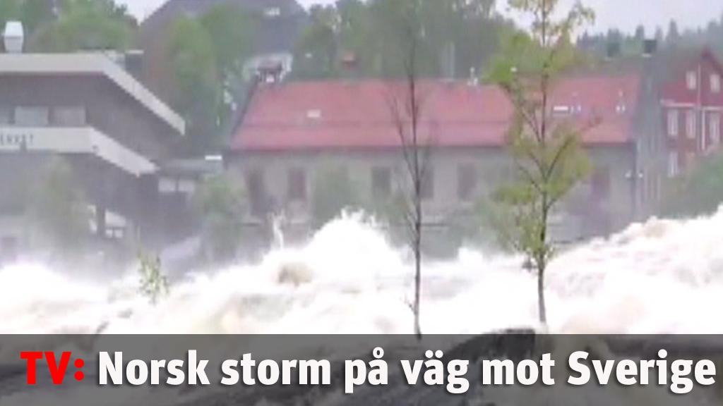 Norsk storm på väg mot Sverige